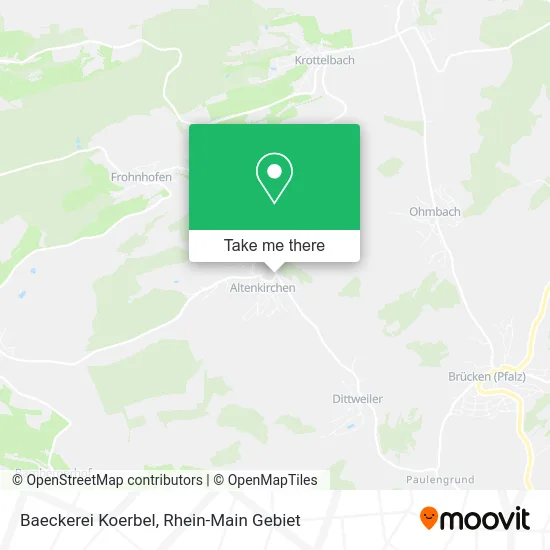 Карта Baeckerei Koerbel
