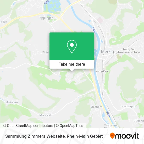 Карта Sammlung Zimmers Webseite