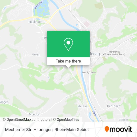 Карта Mecherner Str. Hilbringen