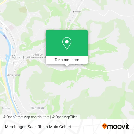 Карта Merchingen Saar