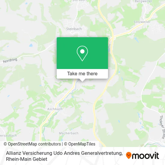 Карта Allianz Versicherung Udo Andres Generalvertretung