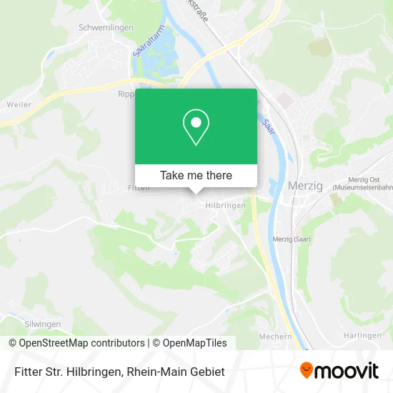 Карта Fitter Str. Hilbringen