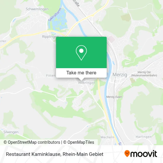 Restaurant Kaminklause map