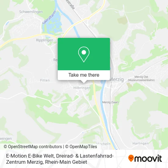 Карта E-Motion E-Bike Welt, Dreirad- & Lastenfahrrad-Zentrum Merzig