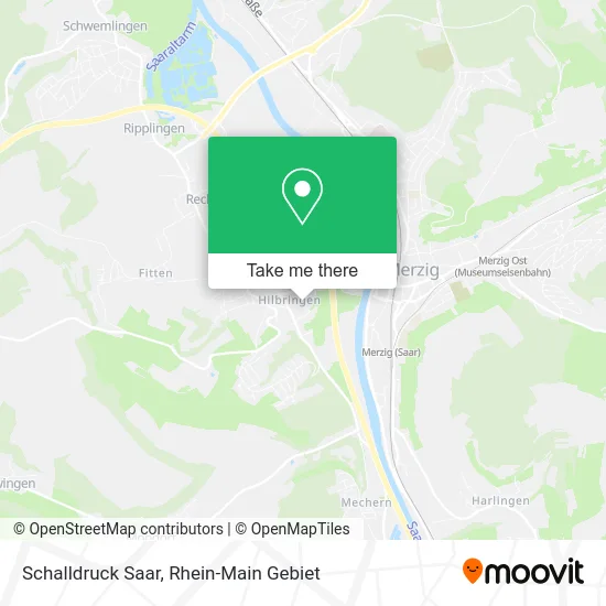 Карта Schalldruck Saar