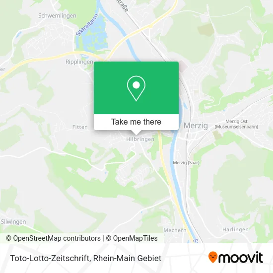 Карта Toto-Lotto-Zeitschrift