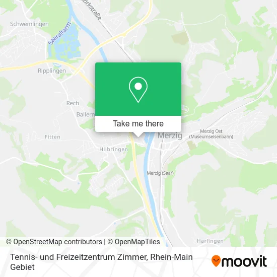 Карта Tennis- und Freizeitzentrum Zimmer