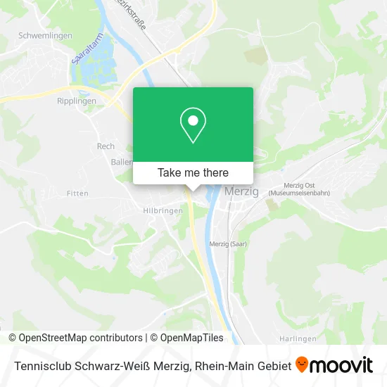 Карта Tennisclub Schwarz-Weiß Merzig