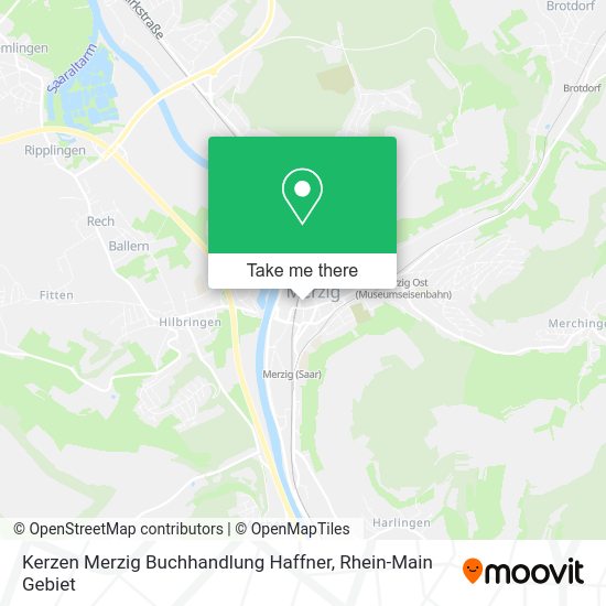 Карта Kerzen Merzig Buchhandlung Haffner