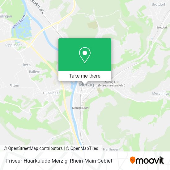Карта Friseur Haarkulade Merzig