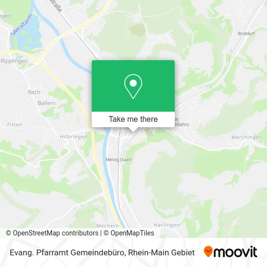 Карта Evang. Pfarramt Gemeindebüro
