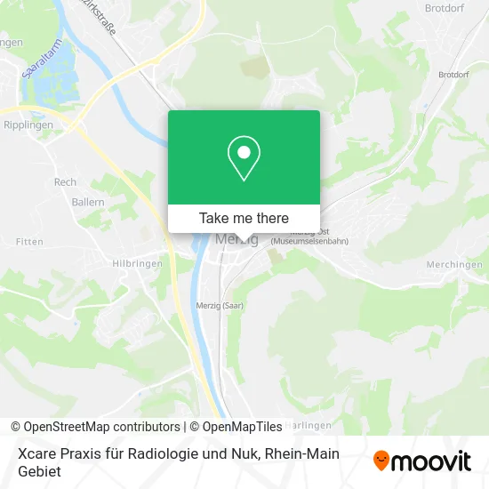 Карта Xcare Praxis für Radiologie und Nuk