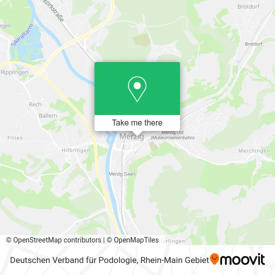 Карта Deutschen Verband für Podologie