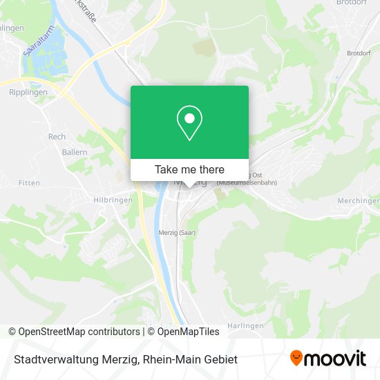 Карта Stadtverwaltung Merzig