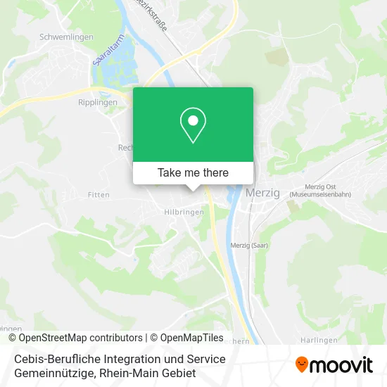 Карта Cebis-Berufliche Integration und Service Gemeinnützige