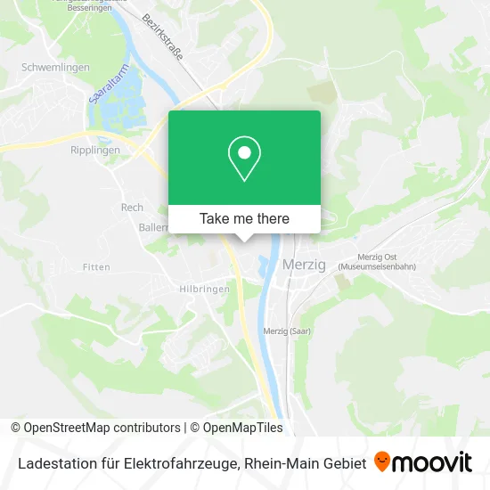 Карта Ladestation für Elektrofahrzeuge