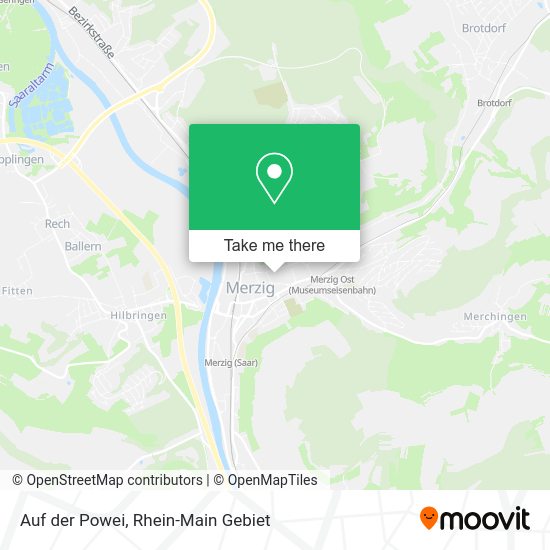 Карта Auf der Powei