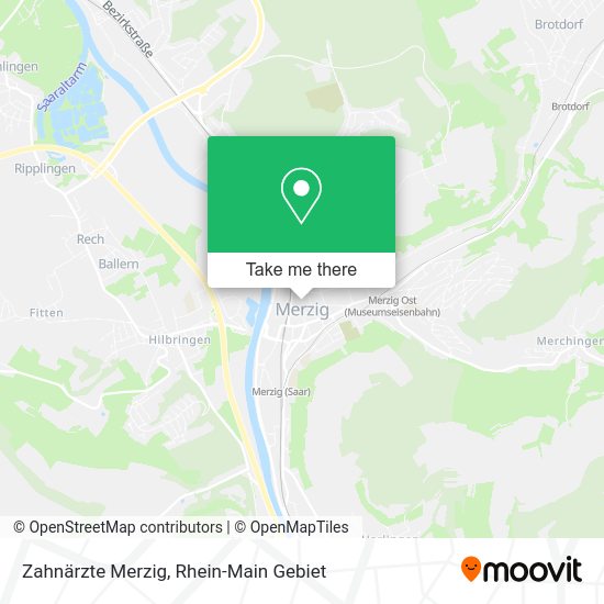 Карта Zahnärzte Merzig