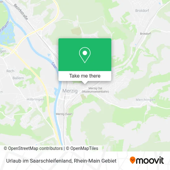 Карта Urlaub im Saarschleifenland