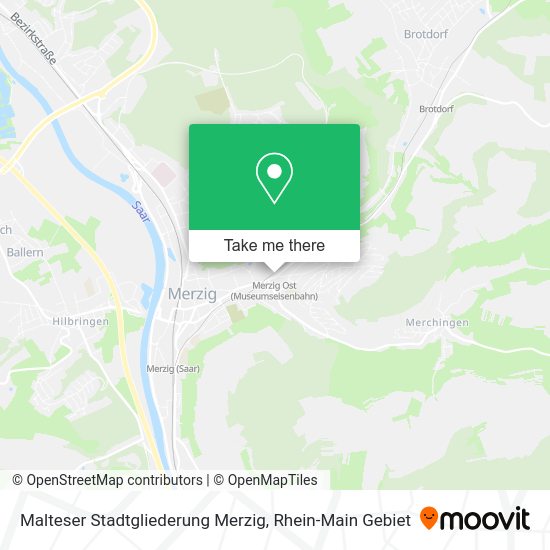 Карта Malteser Stadtgliederung Merzig