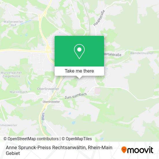 Карта Anne Sprunck-Preiss Rechtsanwältin