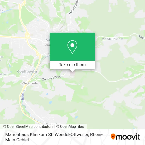 Карта Marienhaus Klinikum St. Wendel-Ottweiler