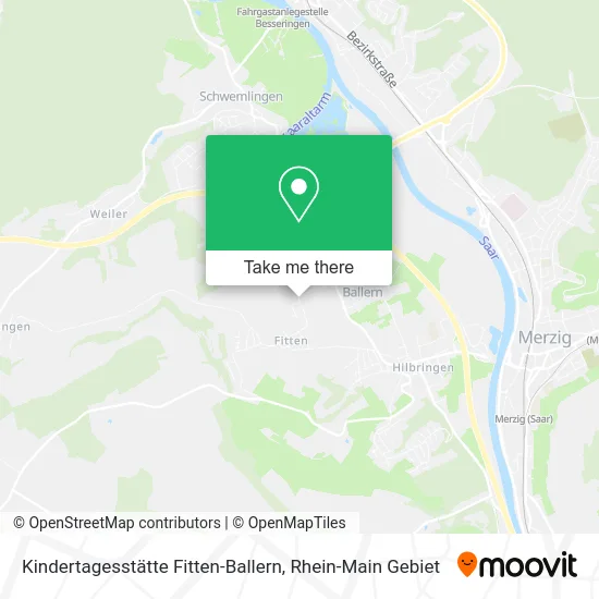 Карта Kindertagesstätte Fitten-Ballern