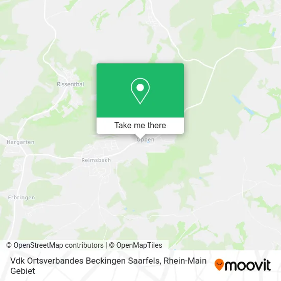 Карта Vdk Ortsverbandes Beckingen Saarfels