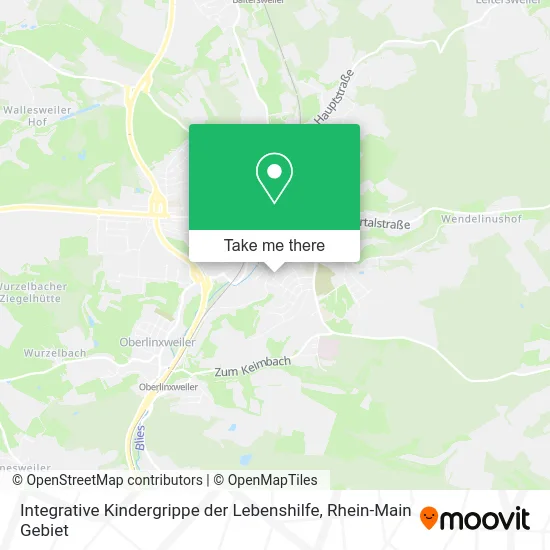 Карта Integrative Kindergrippe der Lebenshilfe