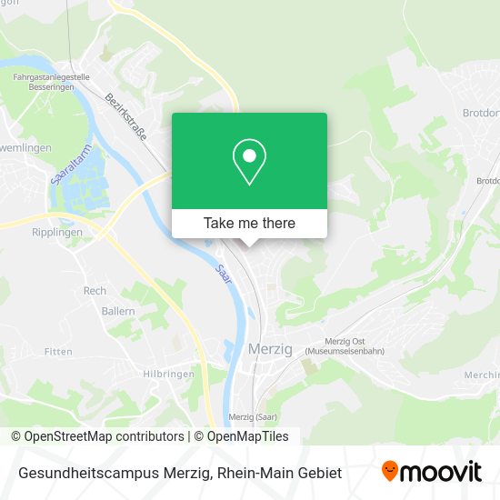 Карта Gesundheitscampus Merzig