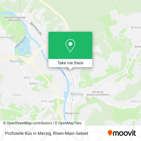 Карта Prüfstelle Küs in Merzig