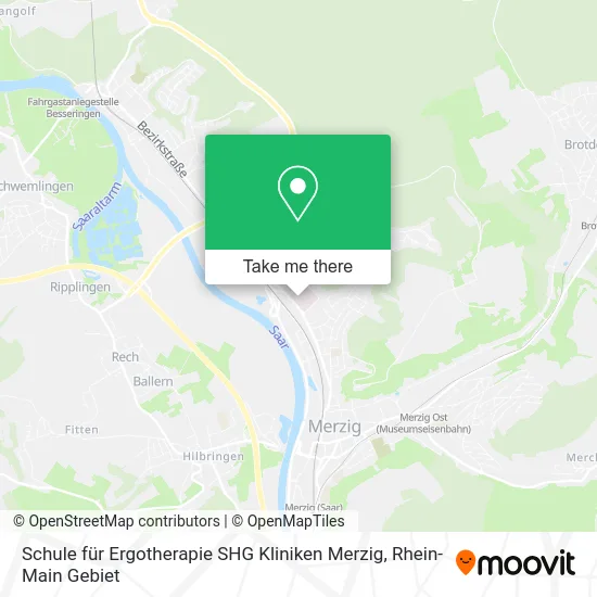Карта Schule für Ergotherapie SHG Kliniken Merzig