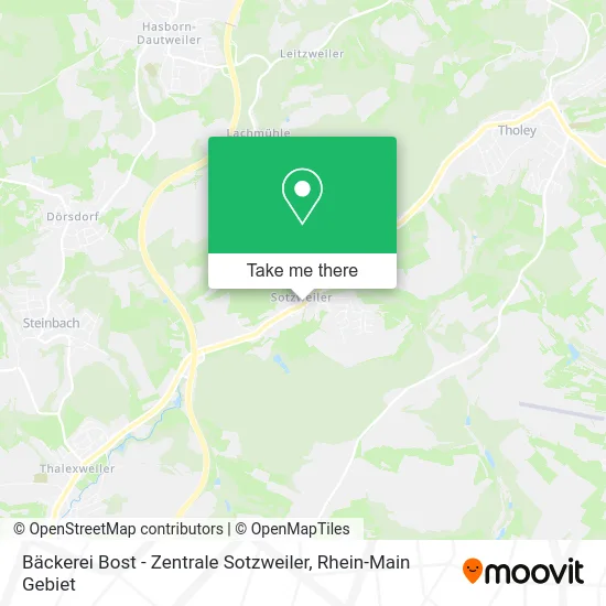 Карта Bäckerei Bost - Zentrale Sotzweiler