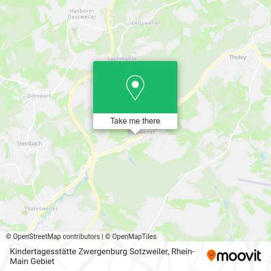 Карта Kindertagesstätte Zwergenburg Sotzweiler