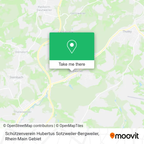 Schützenverein Hubertus Sotzweiler-Bergweiler map