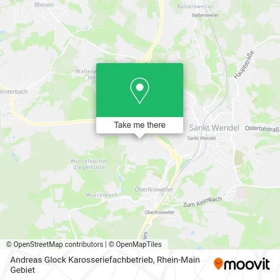 Карта Andreas Glock Karosseriefachbetrieb