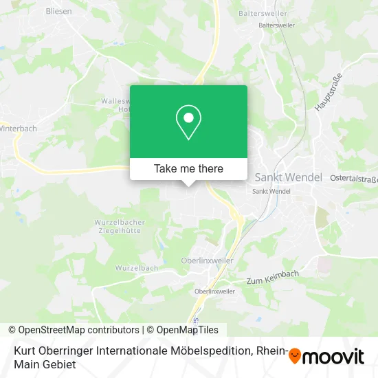 Карта Kurt Oberringer Internationale Möbelspedition