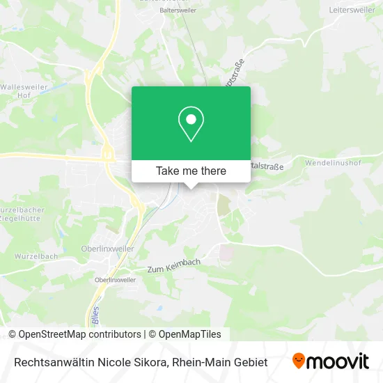 Карта Rechtsanwältin Nicole Sikora