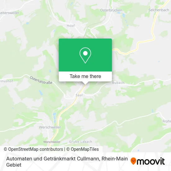 Карта Automaten und Getränkmarkt Cullmann