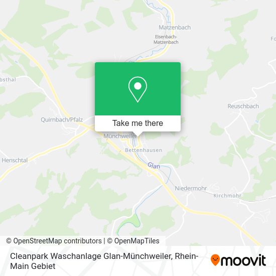 Карта Cleanpark Waschanlage Glan-Münchweiler