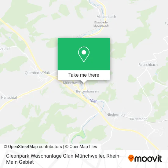 Карта Cleanpark Waschanlage Glan-Münchweiler