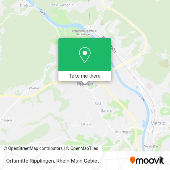 Карта Ortsmitte Ripplingen