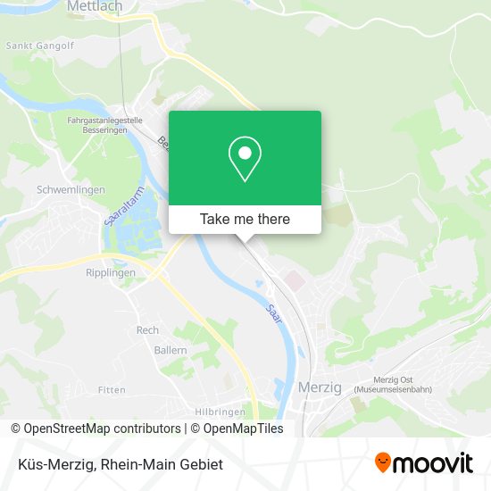 Карта Küs-Merzig
