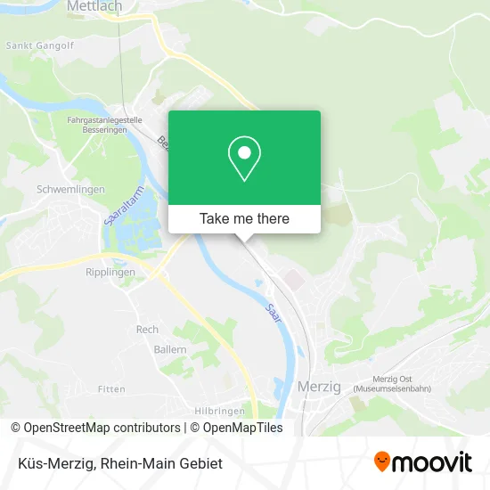 Карта Küs-Merzig