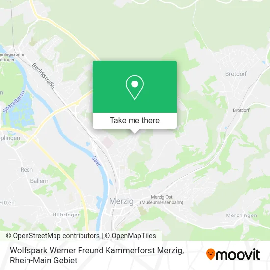 Карта Wolfspark Werner Freund Kammerforst Merzig