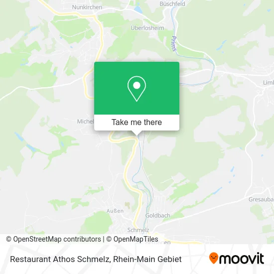 Карта Restaurant Athos Schmelz