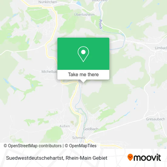 Карта Suedwestdeutschehartst