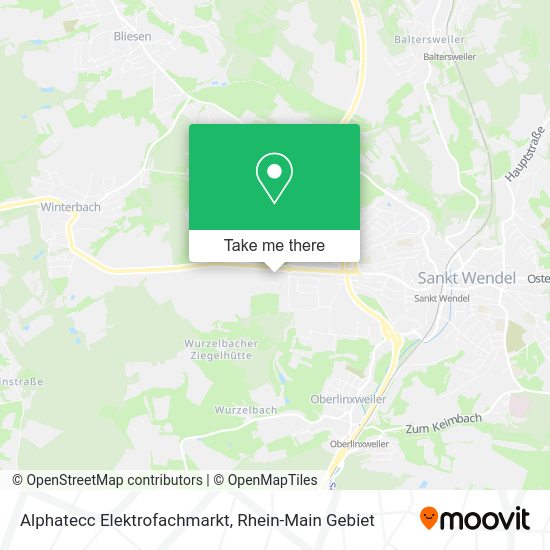 Карта Alphatecc Elektrofachmarkt