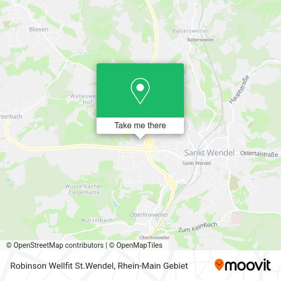 Карта Robinson Wellfit St.Wendel