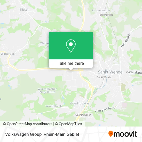 Карта Volkswagen Group